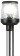 Osculati 11.160.15 - Pull-Out Standard Black Lightpole 100 cm