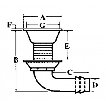 Marine Town 90° Stainless Steel Tank’s Vent For Hose 20 mm