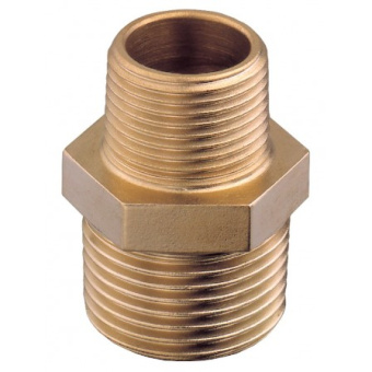 Guidi 0245.100201 MM Brass Reducing Nipple - 1/4'' X 1/8''