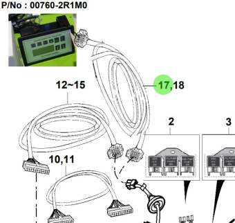 Bukh 00740-BS1H3 - Standard 10 m Wiring Harness Cluster for R210J and S270J Engines