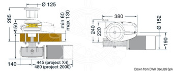 Osculati 02.321.06-14 - LOFRAN'S Project Spires X4 2500W/24V 14 mm