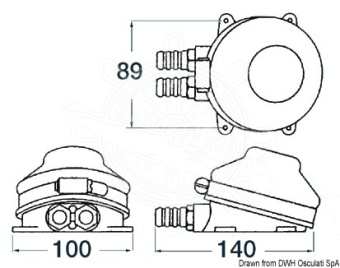 Osculati 15.461.80 - WHALE Baby Foot MK2 Self-Priming foot pump