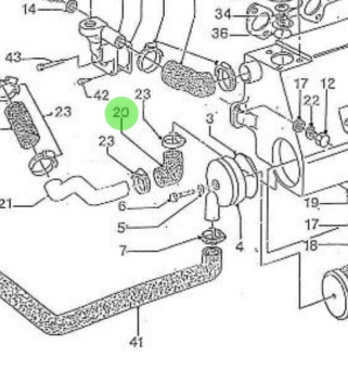 Nanni Diesel 970302630 - Hose for Heat Exchanger, Gearbox, and Maintenance Kit