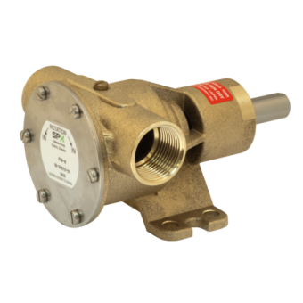Johnson Pump 10-24572-01 - F7B-8 Bronze Impeller Pump, 107 l/min, 1" Inner Thread, Base Mounted/Pulley Drive