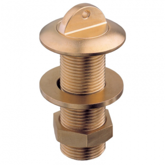 Guidi Thru-Bilge Outlet, Yellow Brass, BSPP