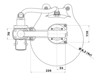 Talamex Manual Toilet Large Turn2Lock