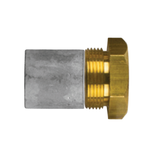 Tecnoseal 02011T - AIFO-FTP Pencil Anode Ø20 L.20 Complete With Brass Plug Th. 28X1,5