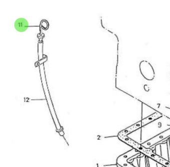 Nanni Diesel 970310299 - Engine Oil Dipstick for 5.250TDI Engines