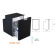 Vitrifrigo 0402-0348 - Chromelock Refrigerator Freezer C62 Dw Black Vitrifrigo 0402-0348 - Chromelock Refrigerator Freezer C62 Dw Black