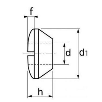 Euromarine A4 Countersunk Nut - ø10mm