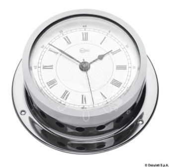 Osculati 28.360.01 - Barigo Star Quartz Clock with Alarm Chromed Brass