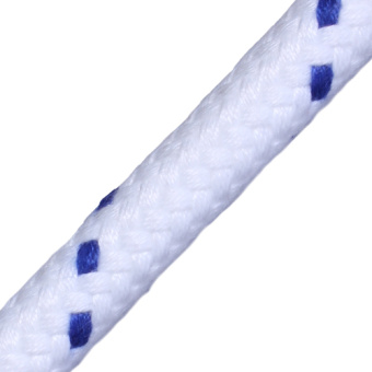 English Braids 14060200000 24-Strand Matt Rope 6 mm 200m White