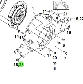 Bukh 11404-12303 - Flange Bolt for S270J Bell Housing