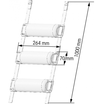Plastimo Half-moon Fender 26,4X100 cm Blue