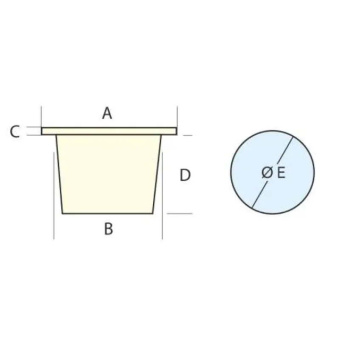 Nuova Rade 196395 - Case For Water Tap, W/Lid, Square 95x95mm, Cream