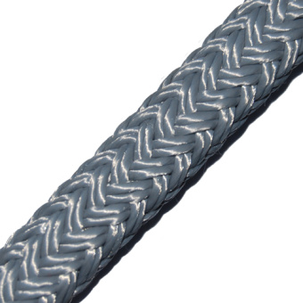 More Marine 064212ZI Braided Mooring Line 12mm Grey