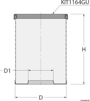 Osculati 17.646.02 - Guidi Stainless Steel 316 impurity gatherer for water strainer Ion 1"1/2