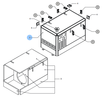 Vetus 16-3666 - Housing, Complete