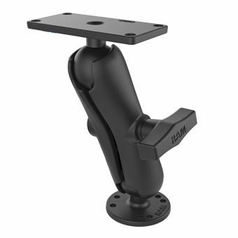 Ram Mount RAM-202-24-202U - Drill-Down Double Ball Mount for Humminbird Helix 7 - Medium