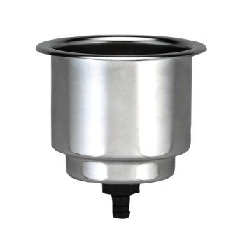 Stainless Steel Drink Holder, Not Foldable, Mounting Hole 90mm, H=110mm