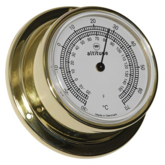 Altitude Thermometer Brass Ø71 mm