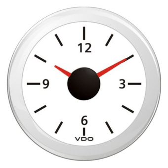 VDO A2C59513443 - Quartz Clock 8-16V White ViewLine 52 mm