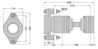 Python Drive P60-K Complete Shaft Drive System