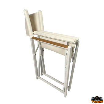 Trem D1733088 - Folding Chair Deco Wood Seat In Cream Colour