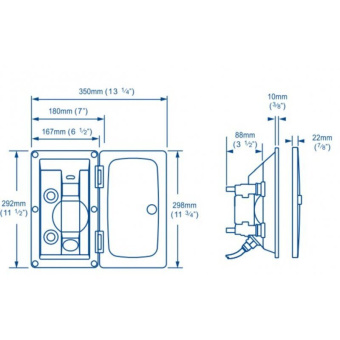 Whale RT2658 - Swim 'N' Rinse Deck And Transom Shower Hot And Cold Mixer