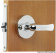 Osculati 38.409.70 - Recess-fit simple lock chromed brass 68x60x9 mm