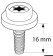 Osculati 10.501.41 - CAF-COMPO Universal Screw Stud Long Thread Black 100 pcs