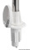 Osculati 11.167.02 - Wall-Mounting White Combined Lightpole 100 cm