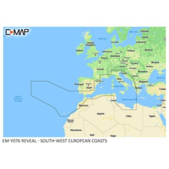 C-Map Reveal Mapping Europe South West Coasts