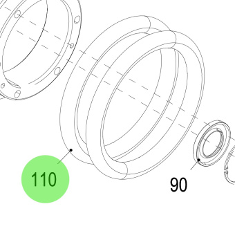 Steyr 2178821-0 - O-Ring 155 x 22