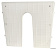 Osculati 47.763.95 - Stern Protection Plate White 420x340 mm