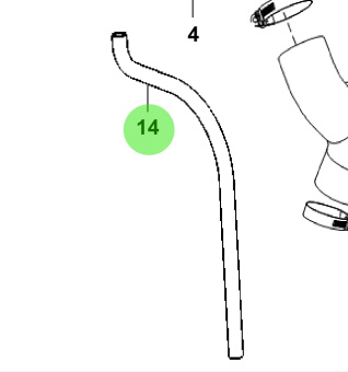 Bukh 00101-6L131 - Water Auto-Drain Outlet Hose for S270J Sea Water Pumps