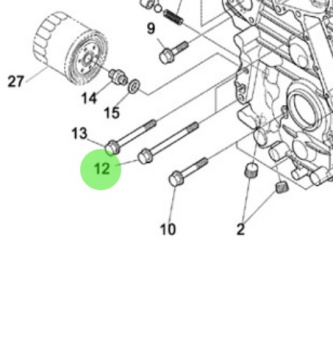 Nanni Diesel 970315059 - Flange Bolt for Timing Case