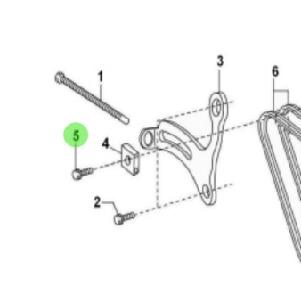 Nanni Diesel 970312724 - Flange Bolt for Alternator Assembly