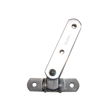 Viadana Flat Tiller Connector with Cardan Joint, Anodized Aluminium, Ø4 mm, 100 mm