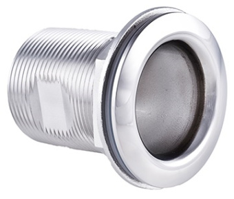 Stainless Steel Thru-Hull Fitting 1" x 65mm Long