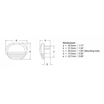 Hella Marine 2JA 958 126-531 - Apelo Easy Fit White Plastic RGB/W Step Light 12/24V