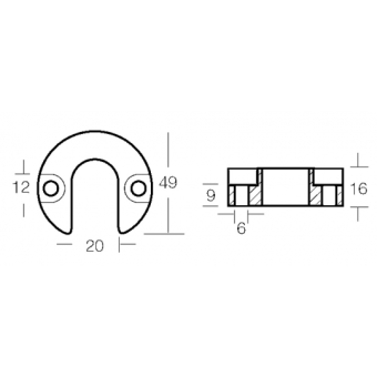 E. Polipodio Zinc Collar For Alpha One Engine