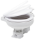 Allpa Space Saver Manual Marine Toilet, Inlet Ø19mm, Outlet Ø38mm, Weight 8kg (Soft-Close)
