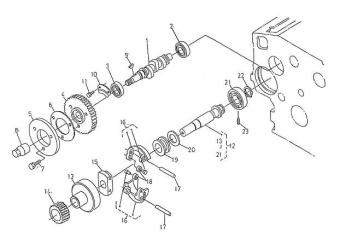 Nanni Diesel 970314226 - ASSY SHAFT,GOVERNOR for N3.30