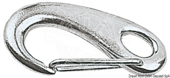 Osculati 09.247.50 - Snap-Hook AISI 316 With Spring Opening 50 mm (10 pcs)
