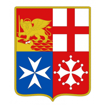 ERREGRAFICA Self-Adhesive Naval Jack of the Italian Republic, 90×95 mm