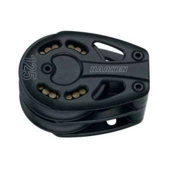 Harken 3258 - 125mm Black Magic 2-Sheave Aluminum Footblock