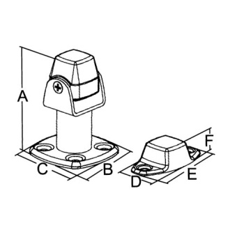 Allpa Stainless Steel Magnetic Door Catch, Rotating And Adjustable, Holding Power 3,5kg