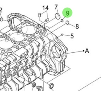 Nanni Diesel 970313558 - Sealing Cap for Cylinder Head Cover and Engine Block Assemblies