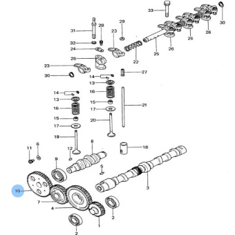 Vetus STM2584 - Gear Camshaft Fuel Injection Pump